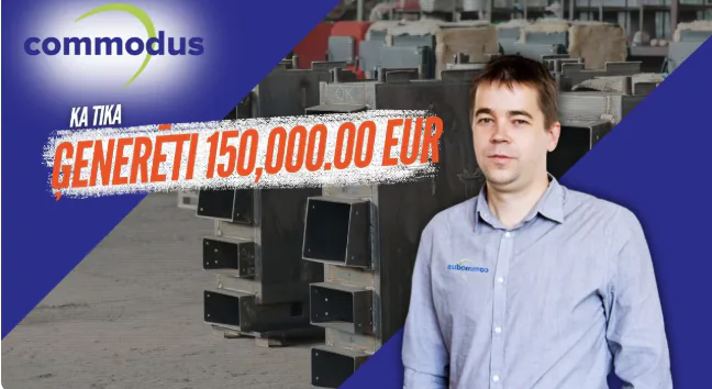 Commodus campaign creative: 150,000 EUR generated